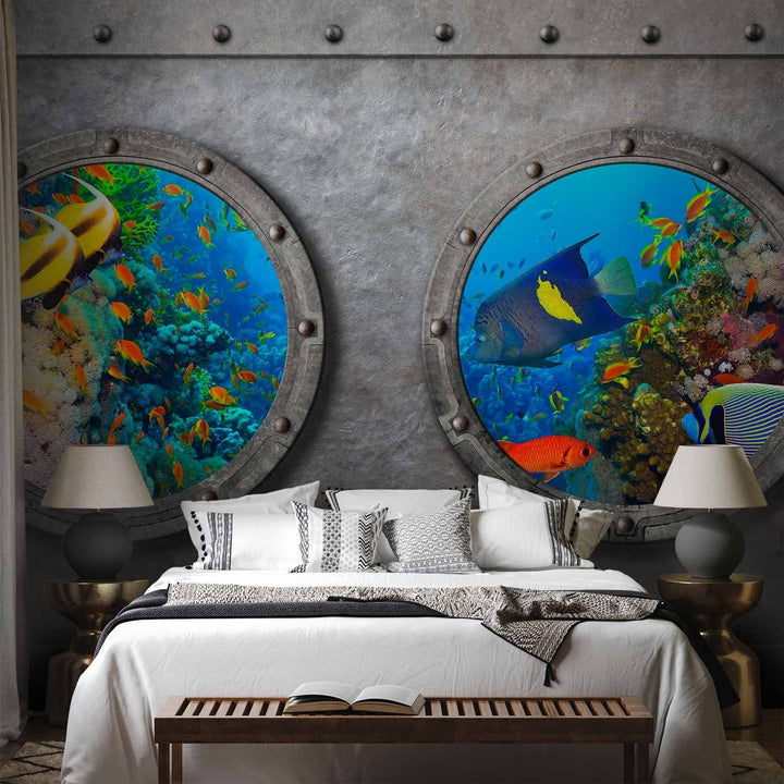 Fototapetes - Iluminators - zemūdens ainava uz koraļļu rifa, 60004 G-ART