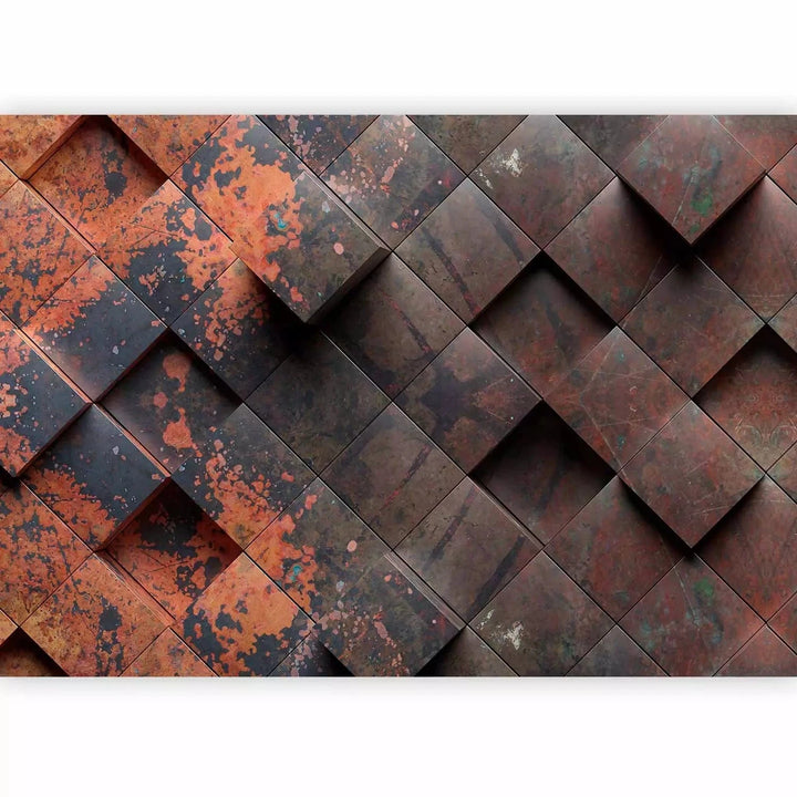 Fototapetes - industriālā siena rūsas krāsās, 150887 Tapetenshop.lv