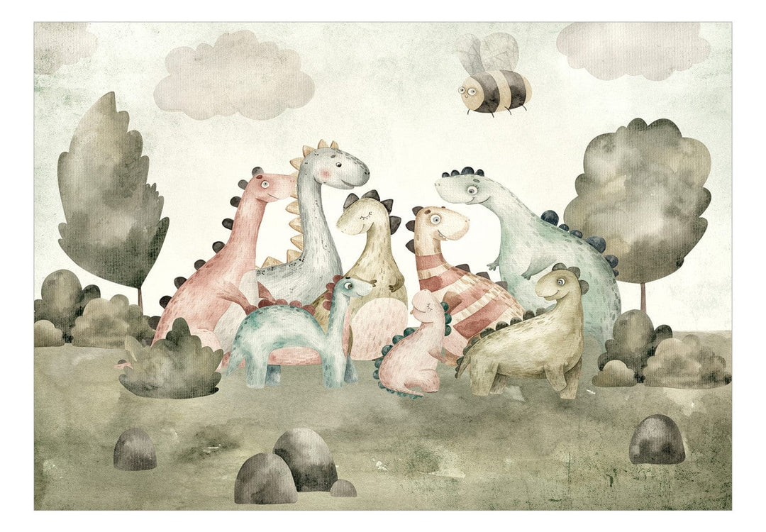 Bērnu fototapetes ar dinozauriem - Juras laikmeta pasaule, 149235 G-ART