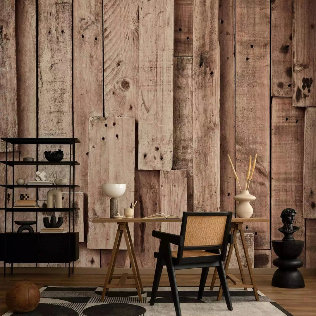 Nopirkt fototapetes ar koka rakstu brūnos toņos G-ART
