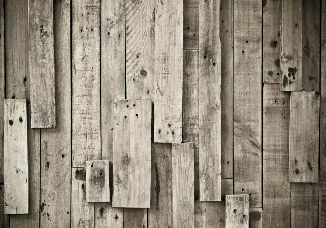 Fototapetes - koka dēļi dabīgos toņos - Koka šarms - bēšos toņos G-ART