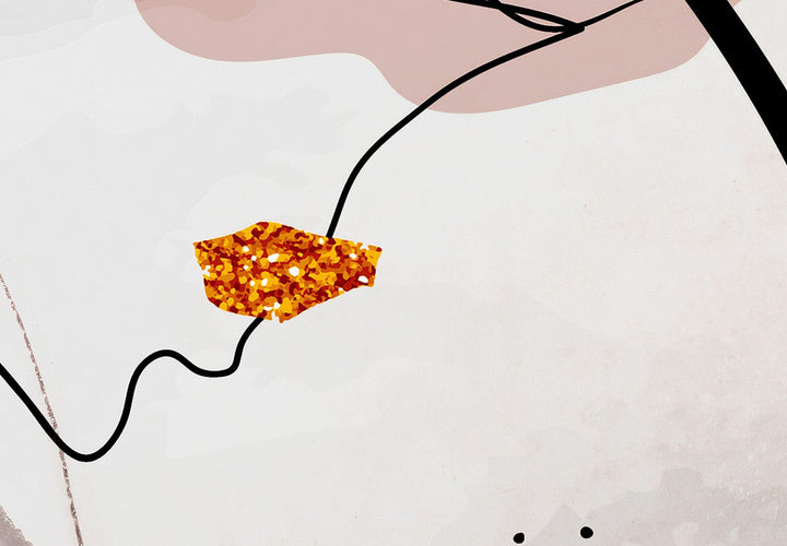 Fototapetes - Lineāra kompozīcija uz pieklusināta abstrakta fona - 151906 G-ART