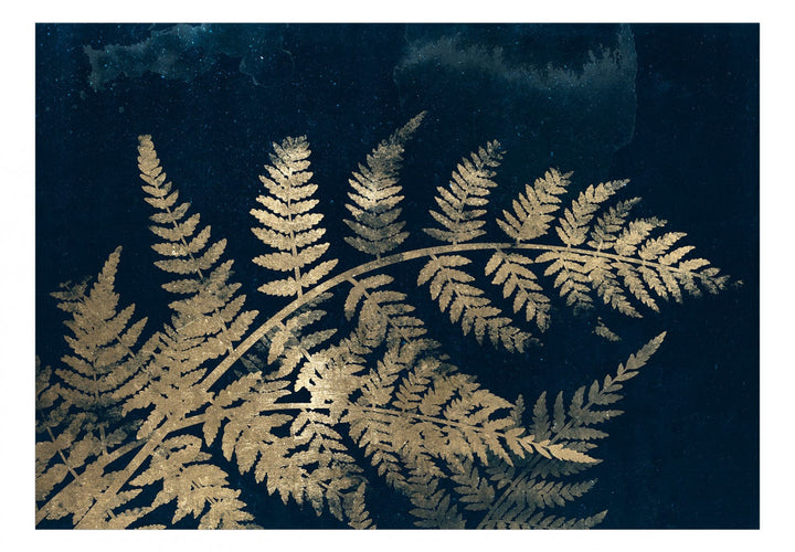 Fototapetes - Maģiskā nakts melnā uz zeltā krāsā, 146372 G-ART