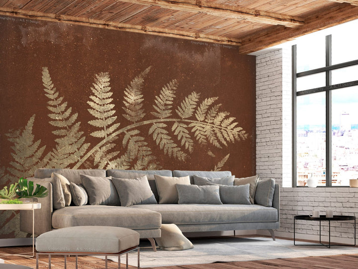 Fototapetes - Maģiskā nakts (sarkanbrūns fons) - 146337 G-ART