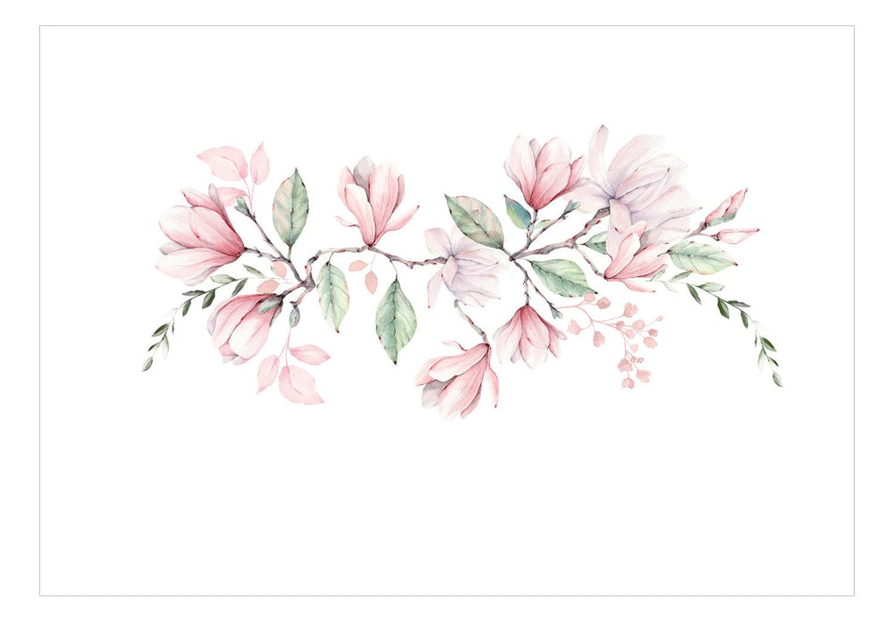 Fototapetes viesistabai - Magnolijas ziedēšana, rozā toņos, 143171 G-ART