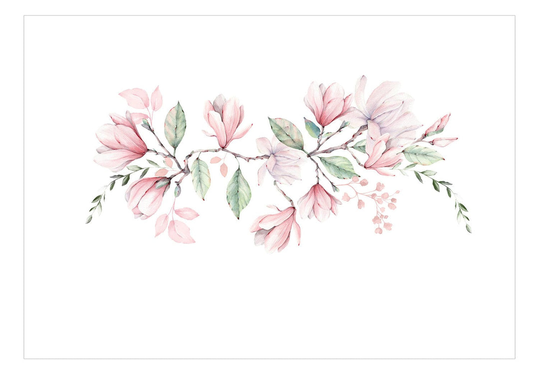 Fototapetes viesistabai - Magnolijas ziedēšana, rozā toņos, 143171 G-ART