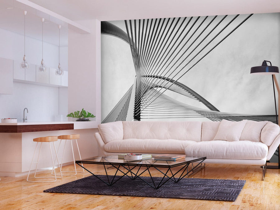 Modernas fototapetes - Melnbalts tilta fragments - 150971 G-ART