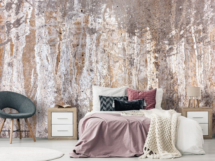 Fototapetes guļamistabai - meža formas brūnos toņos - 137882 G-ART