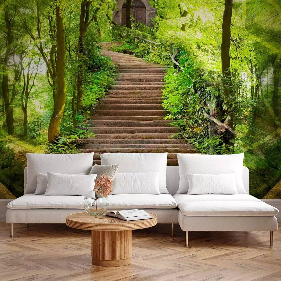 Fototapetes - Meža noslēpums (zaļā krāsā) - uz pasūtījumu G-ART