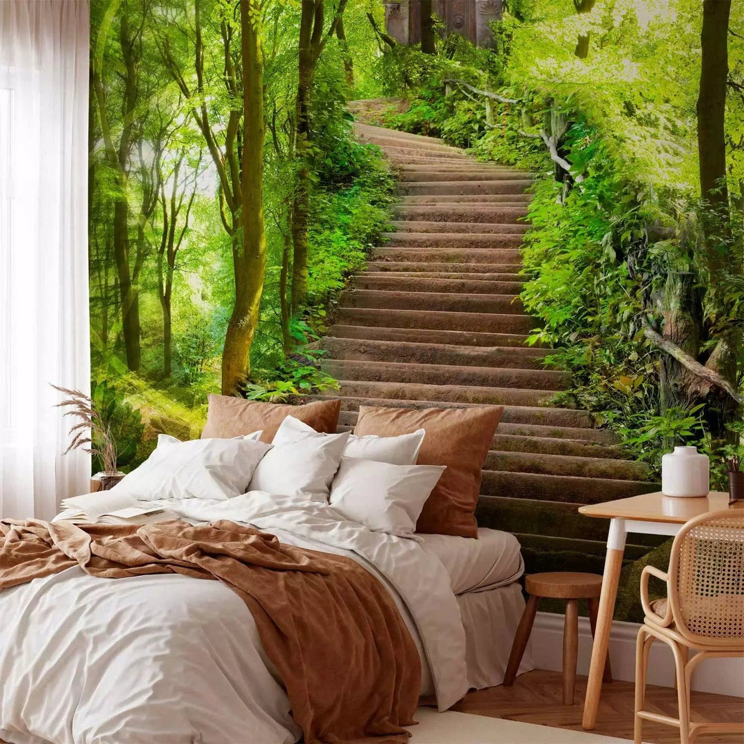 Fototapetes - Meža noslēpums (zaļā krāsā) - uz pasūtījumu G-ART