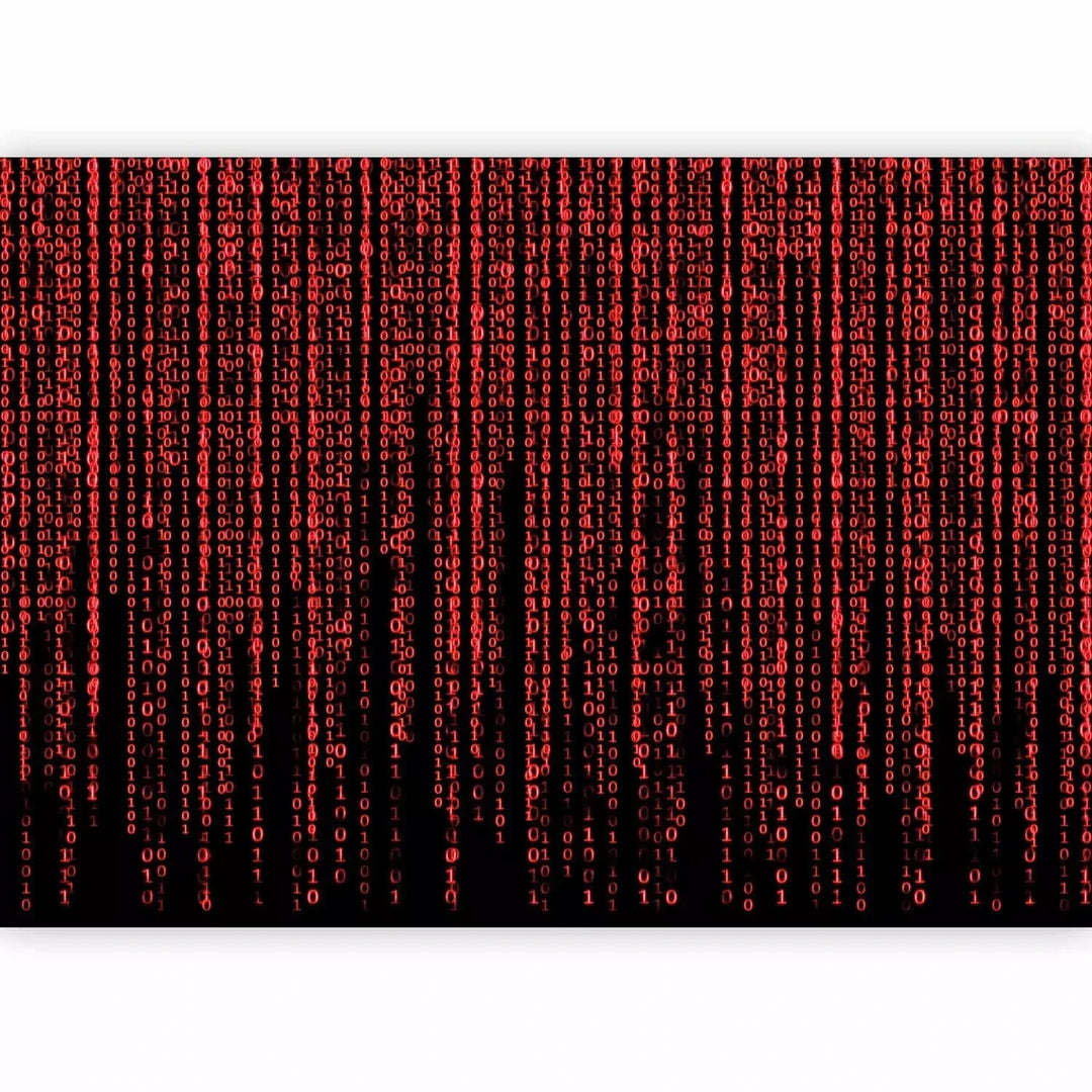 Fototapetes - motīvs no filmas “Matrix” ar cipariem sarkanā krāsā G-ART