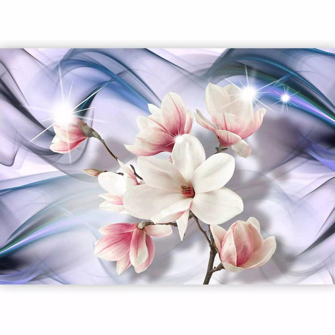 Fototapetes ar magnolijas ziediem. Zilos toņos - 62465 G-ART