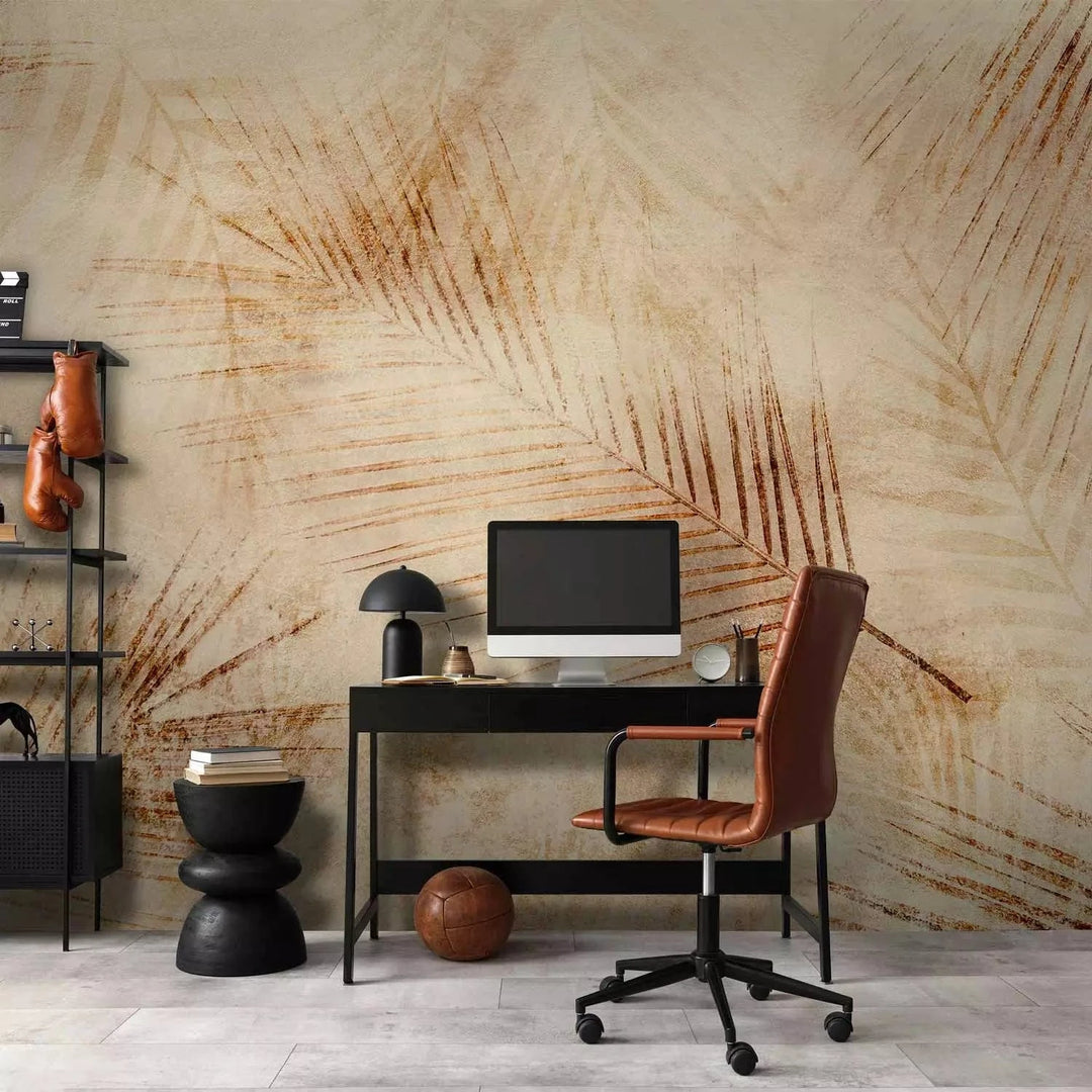 Fototapetes ar tropiskam lapām - Tuksneša suvenīrs (otrais variants) G-ART