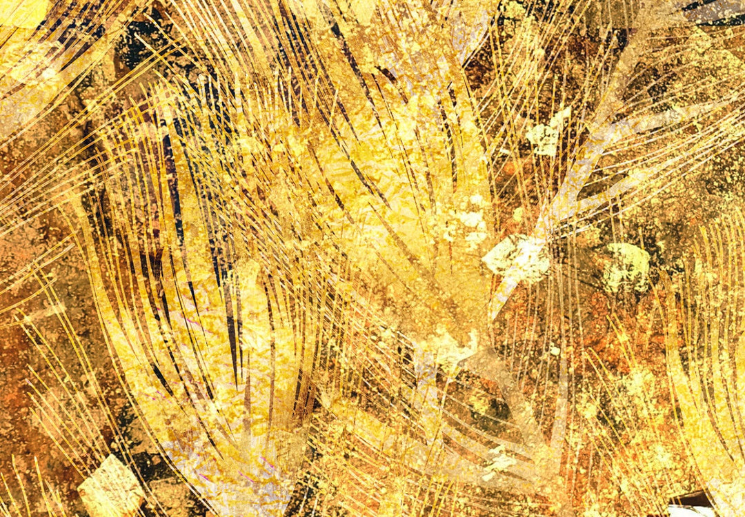 Fototapetes - Pāvu spalvas zeltā krāsā - 142522 G-ART