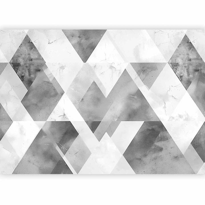 Fototapetes - daudzslāņains raksts ar krustojošām formām un faktūrām G-ART