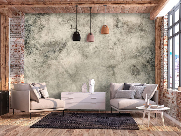 Fototapetes - Pelēkas pienenes, kompozīcija ar ziedu motīvu - 138471 G-ART