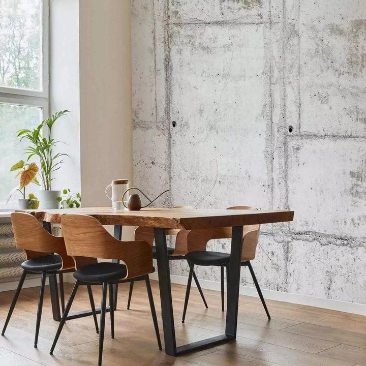 Fototapetes - Pilsētas bunkurs – betona fons industriālā stilā, pelēkā G-ART