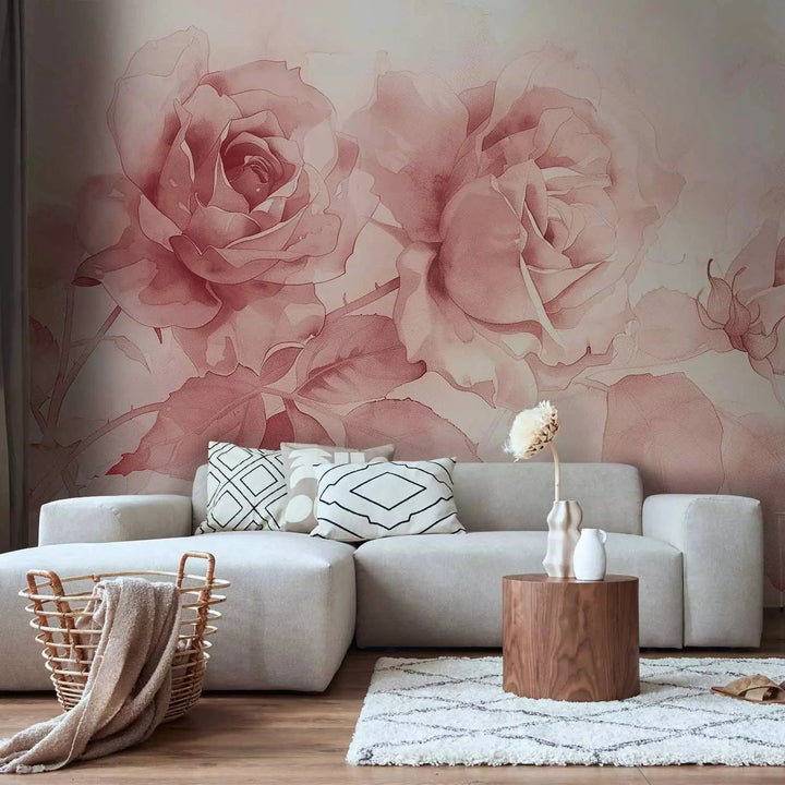 Fototapetes - Romantiskas rozes kompozīcijas delikātos toņos G-ART