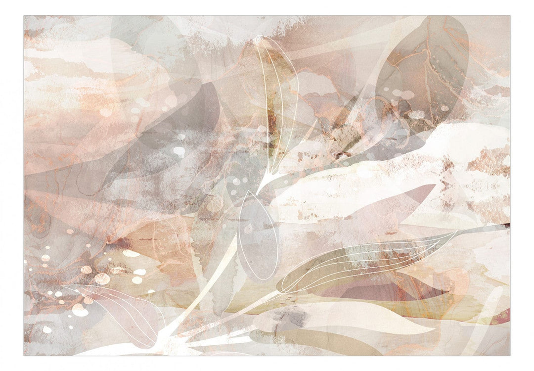 Fototapetes rozā un pelēkos toņos ar abstrakta rakstu - 143713 G-ART