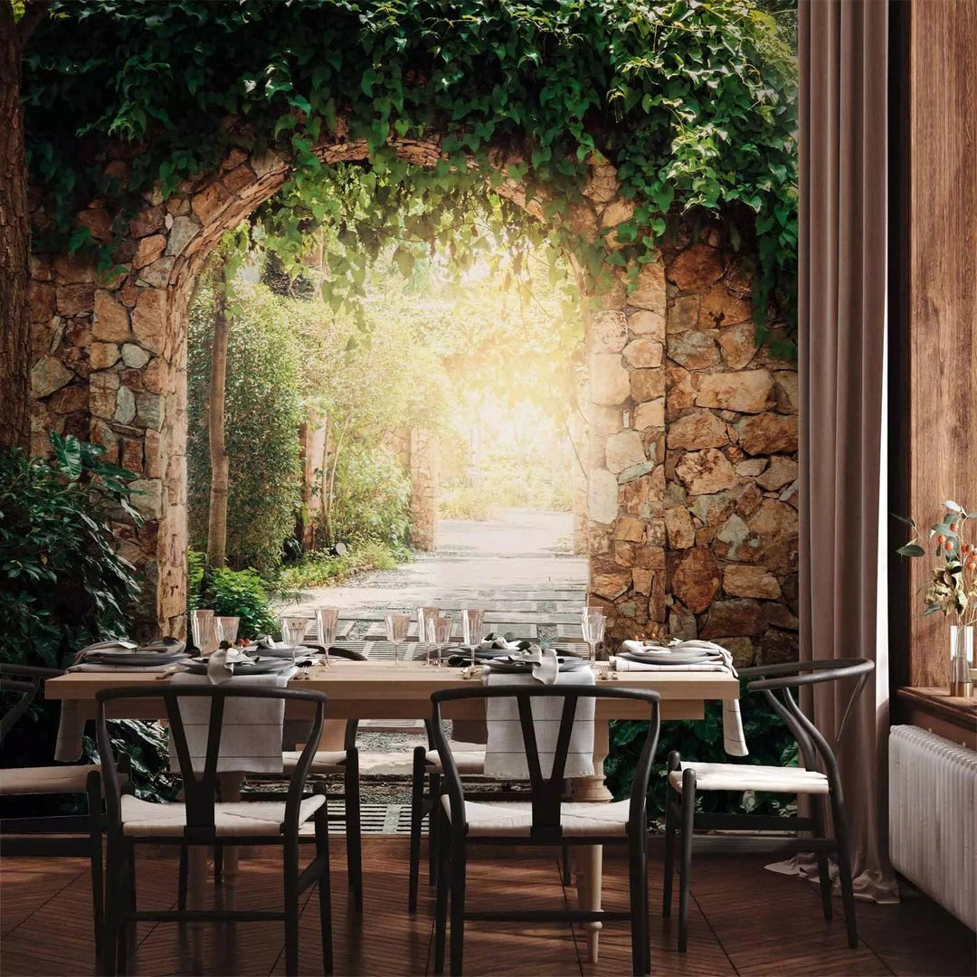 Fototapetes - Saulaina aleja - vecā Itālijas ieliņa G-ART