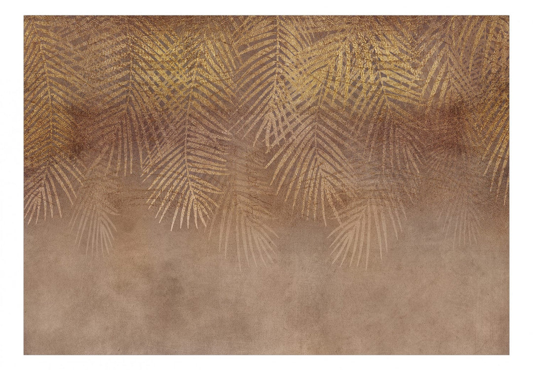 Fototapetes - Saulainās lapas brūnā krāsā - 142378 G-ART