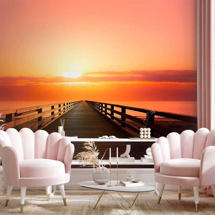 Fototapetes mierīgai guļamistabai - Saulrieta ceremonija, 66222  G-ART