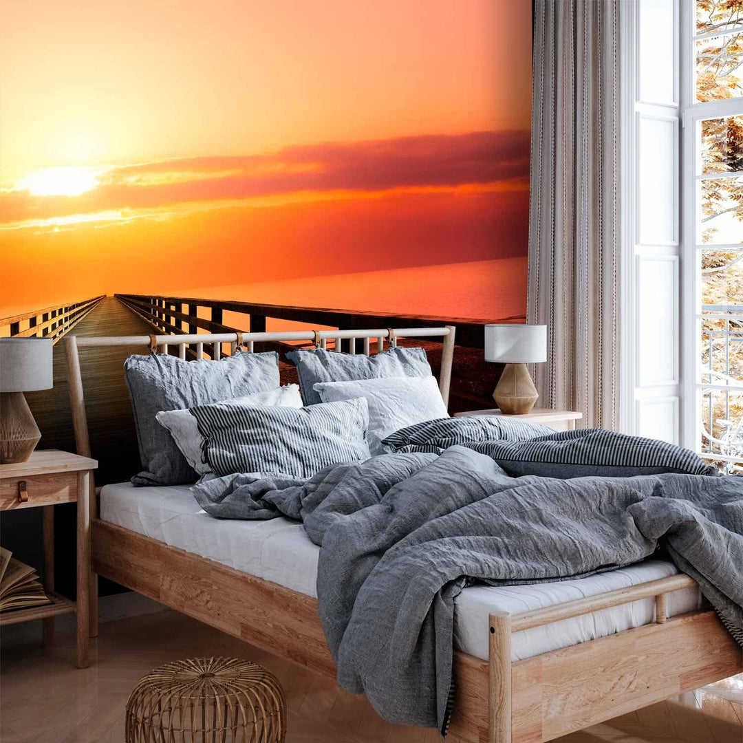 Fototapetes mierīgai guļamistabai - Saulrieta ceremonija, 66222  G-ART