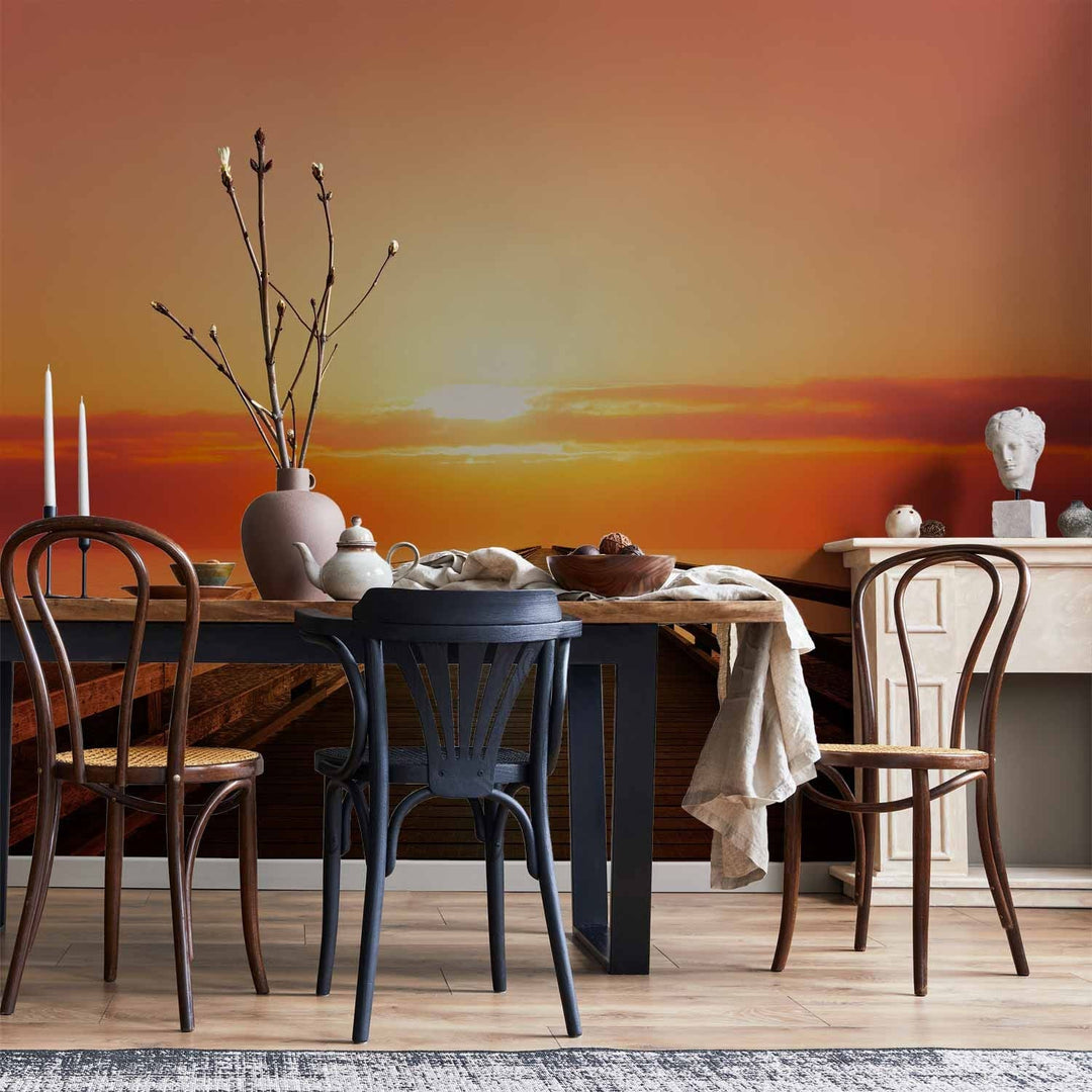 Fototapetes mierīgai guļamistabai - Saulrieta ceremonija, 66222  G-ART