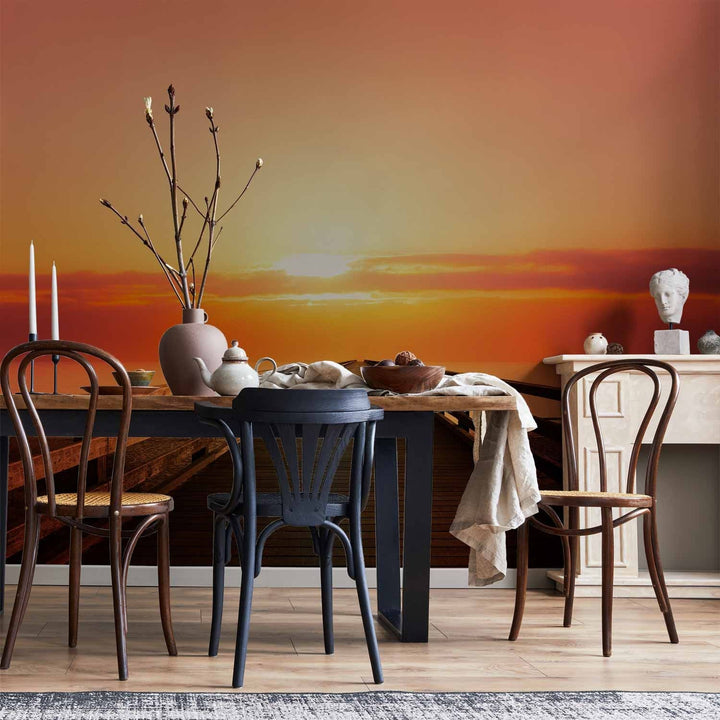 Fototapetes mierīgai guļamistabai - Saulrieta ceremonija, 66222  G-ART