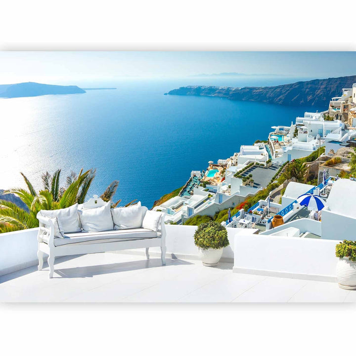 Fototapetes ar Grieķijas ainavu - Skats uz Santorini, 91647  G-ART