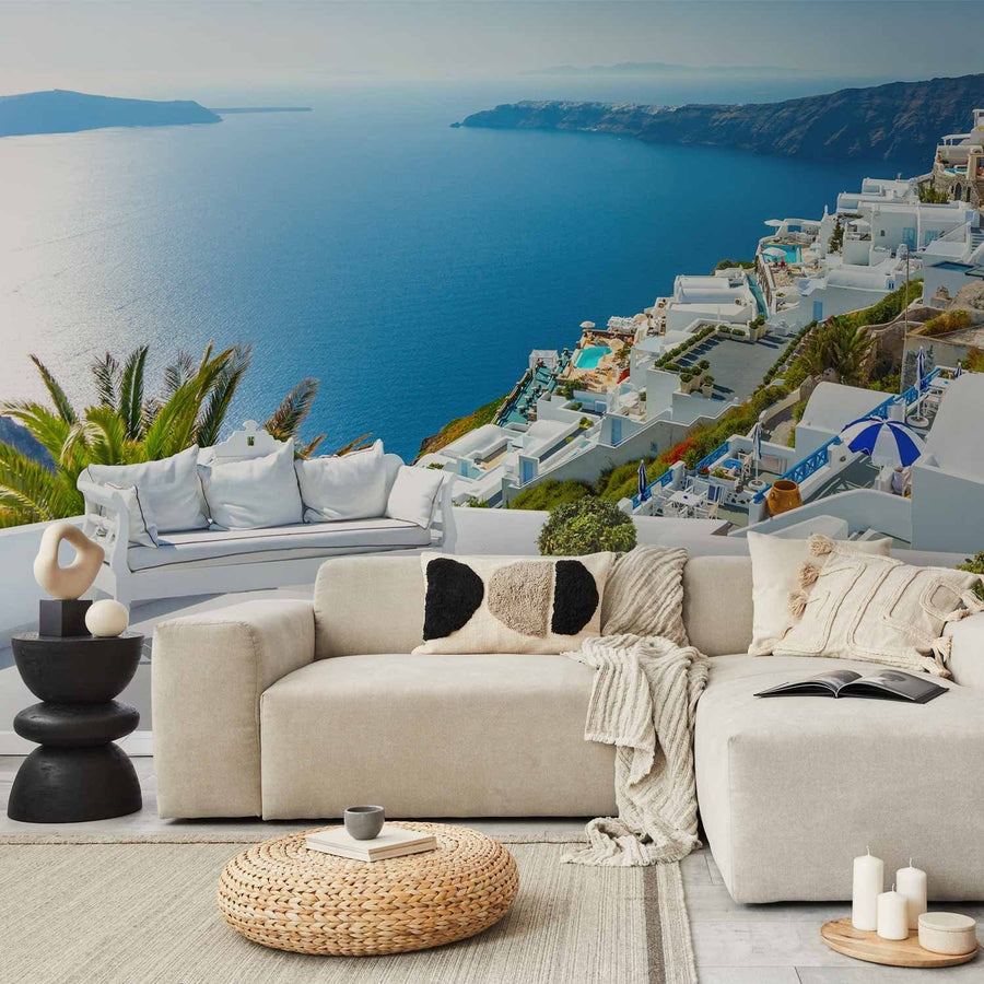 Fototapetes ar Grieķijas ainavu - Skats uz Santorini, 91647  G-ART