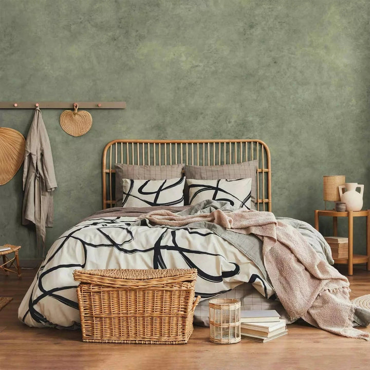 Fototapetes - smalka tekstūra zaļā krāsā, iedvesmota no dabas G-ART