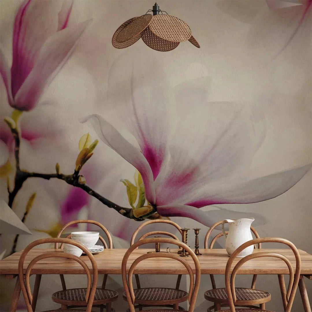 Fototapetes - Smalkās magnolijas (trešais variants), guļamistabai G-ART