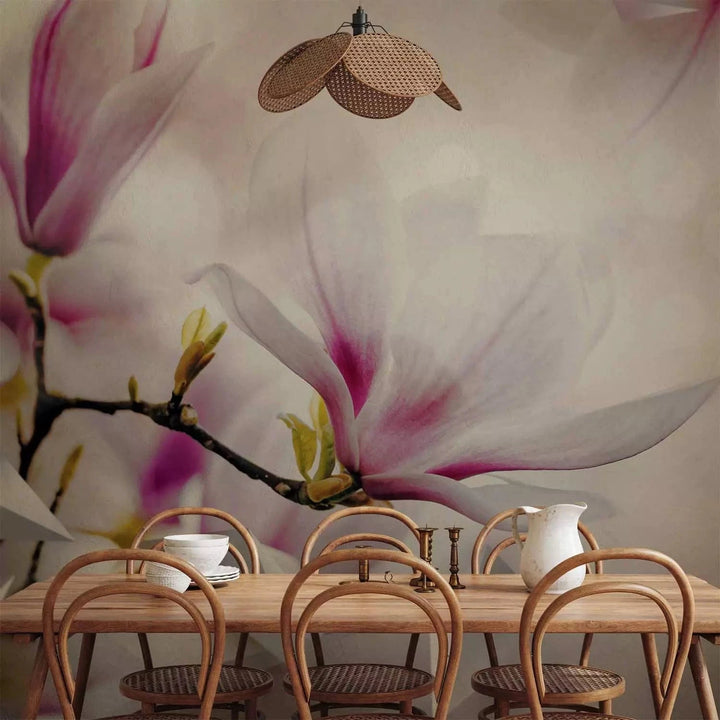Fototapetes - Smalkās magnolijas (trešais variants), guļamistabai G-ART