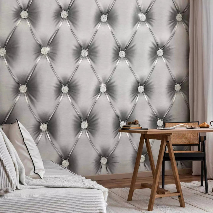 Fototapetes ar elegantu tekstūru - Sudraba greznība - 94239 G-ART