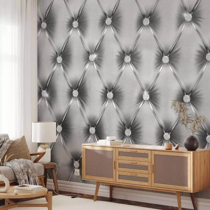 Fototapetes ar elegantu tekstūru - Sudraba greznība - 94239 G-ART