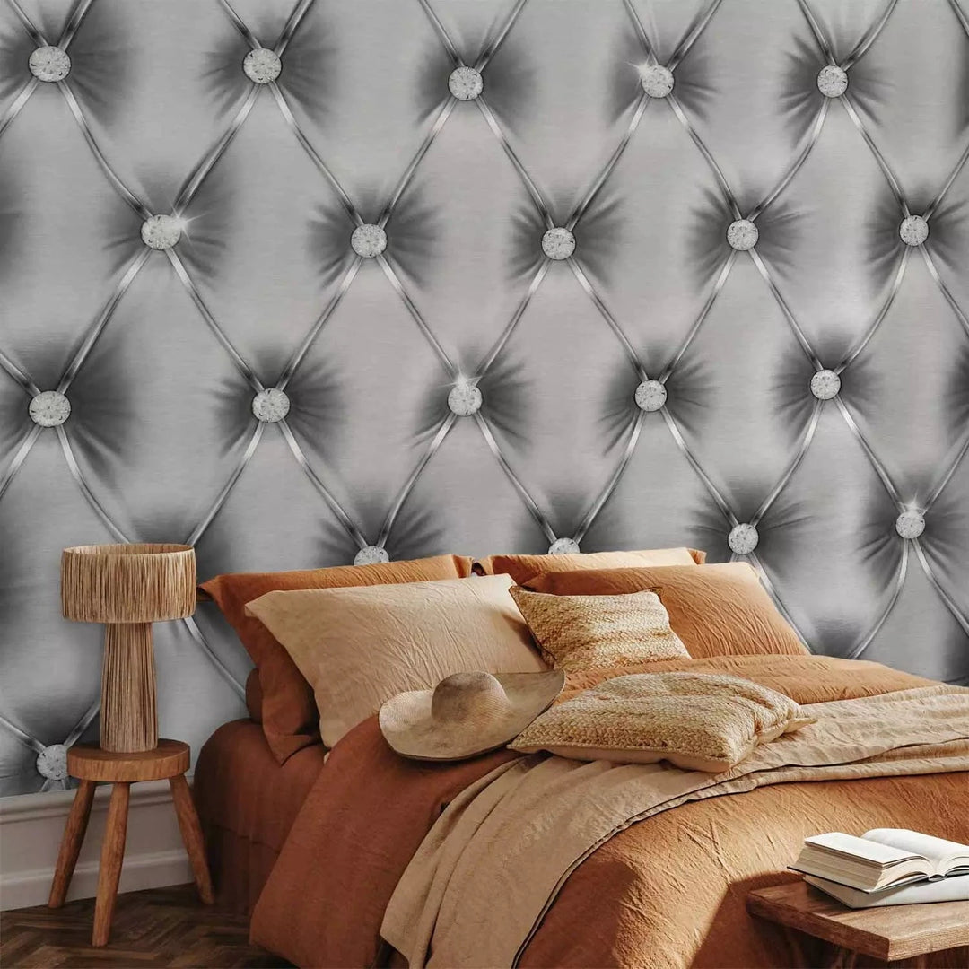 Fototapetes ar elegantu tekstūru - Sudraba greznība - 94239 G-ART