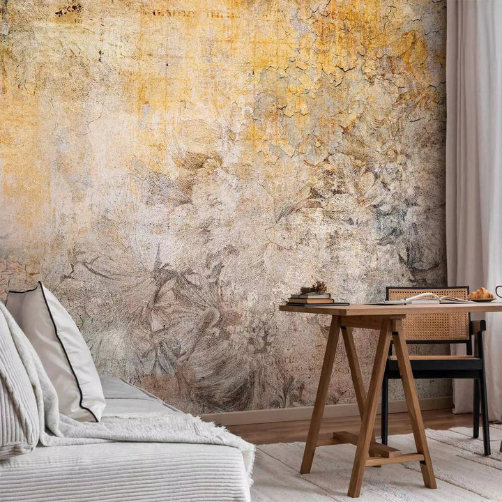 Fototapetes - teksturēta abstrakcija ar dekoratīvu efektu, zeltā G-ART