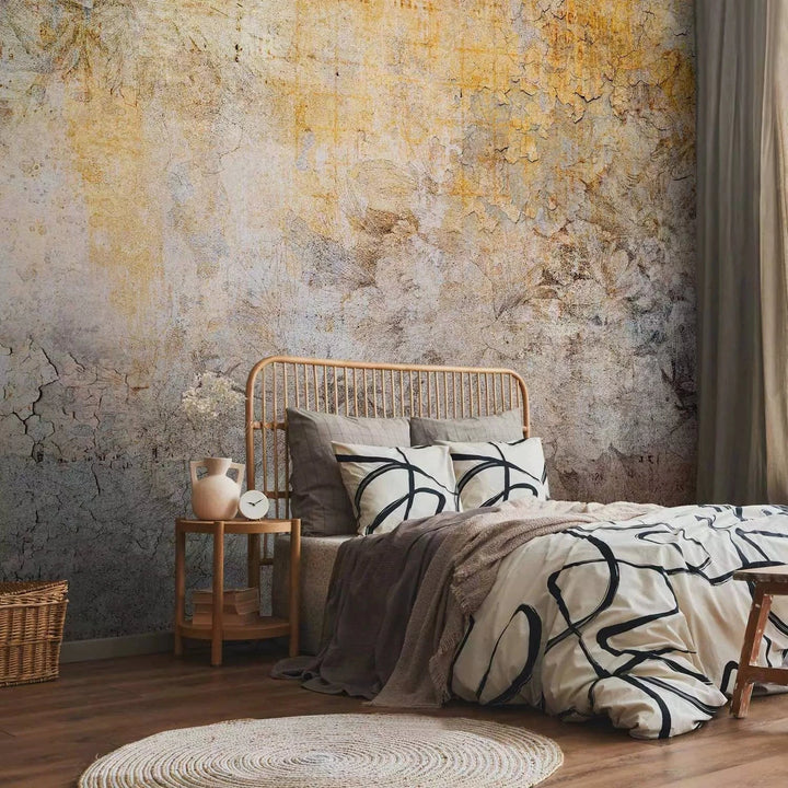 Fototapetes - teksturēta abstrakcija ar dekoratīvu efektu, zeltā G-ART