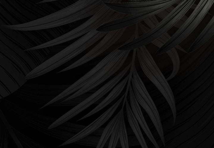 Fototapetes - Tropu lapas zaļos un zelta toņos - 142318 G-ART