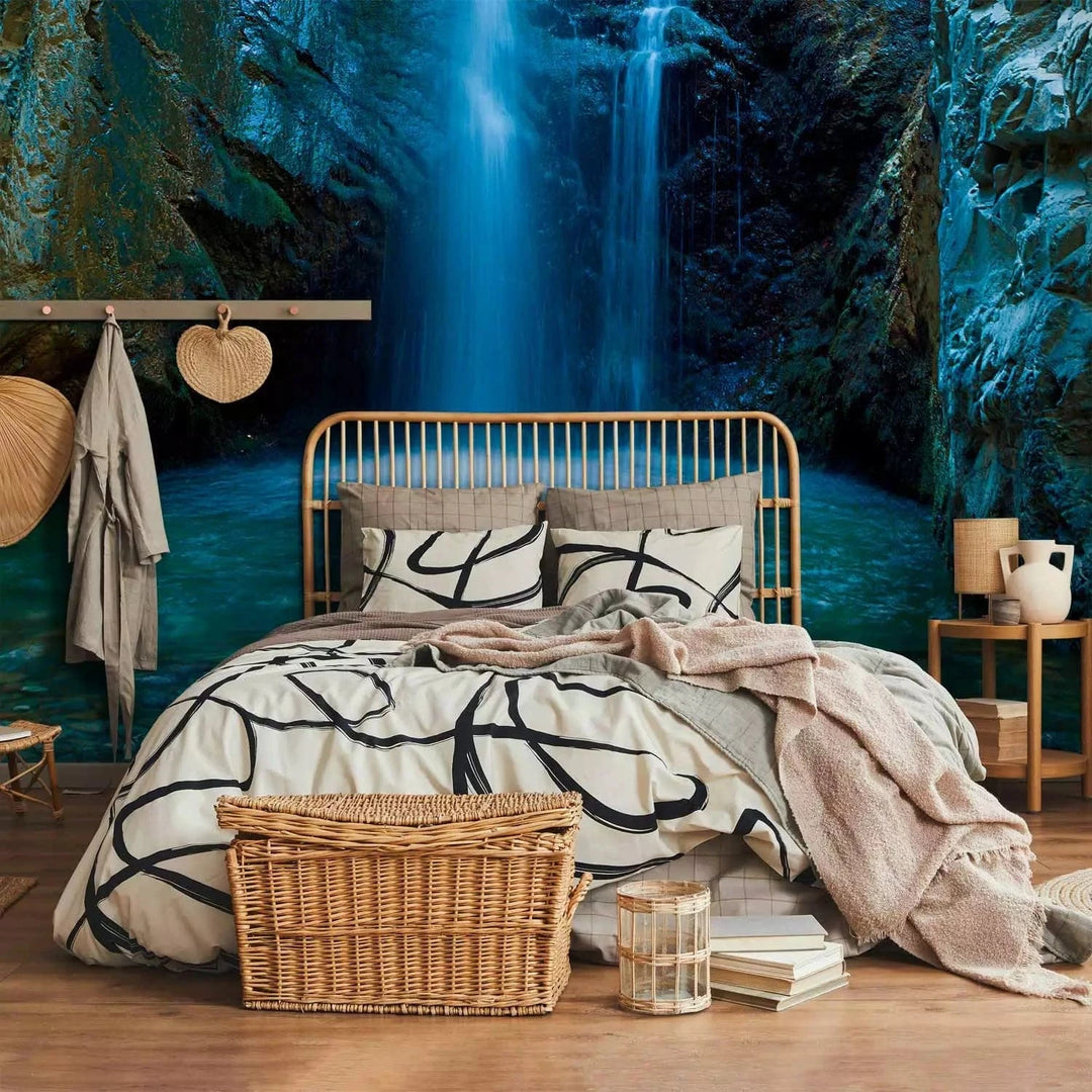 Fototapetes - Ūdenskritumi Troodos kalnos, zilā krāsā G-ART