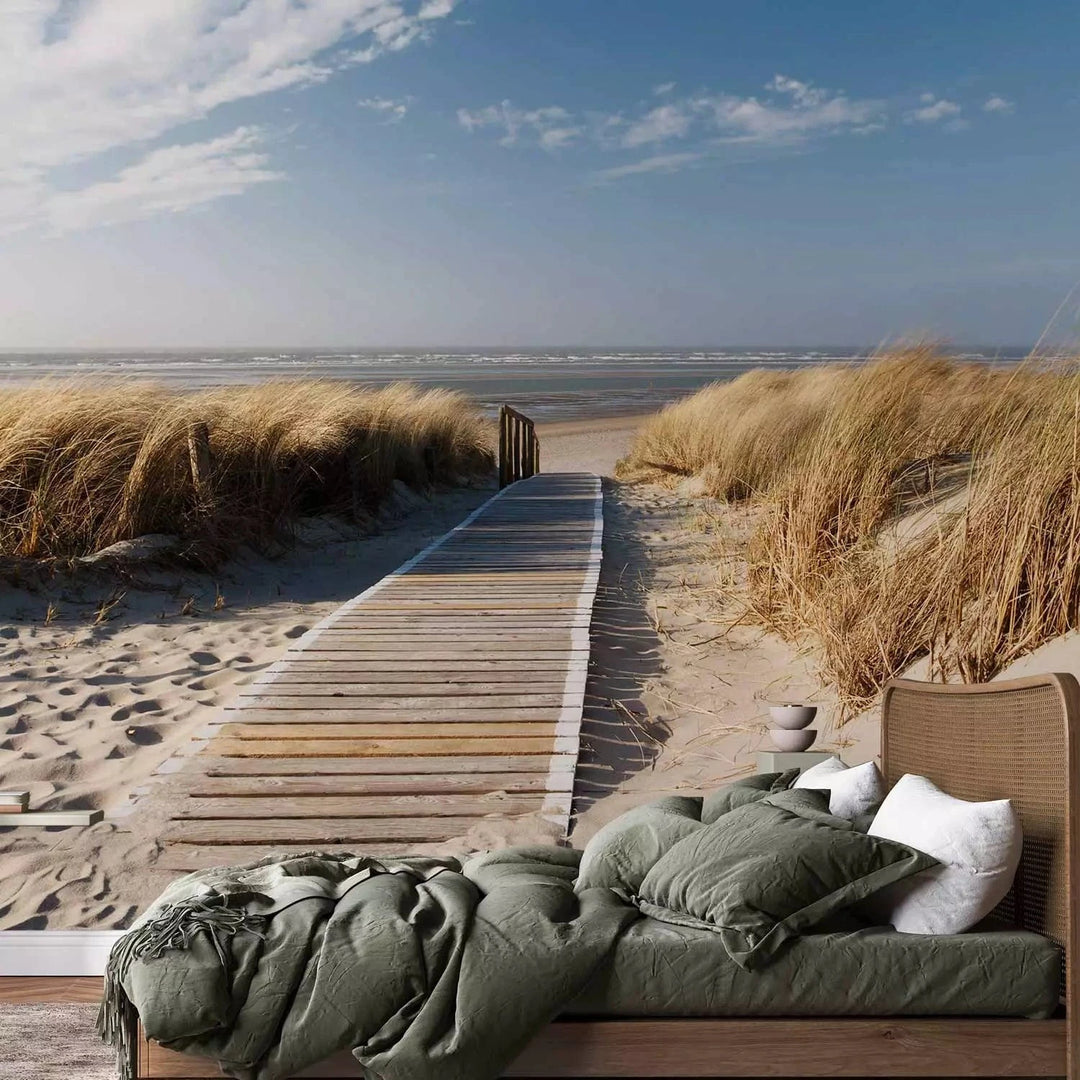 Fototapetes ar jūras skatu - Vientuļā pludmale - 123326 G-ART