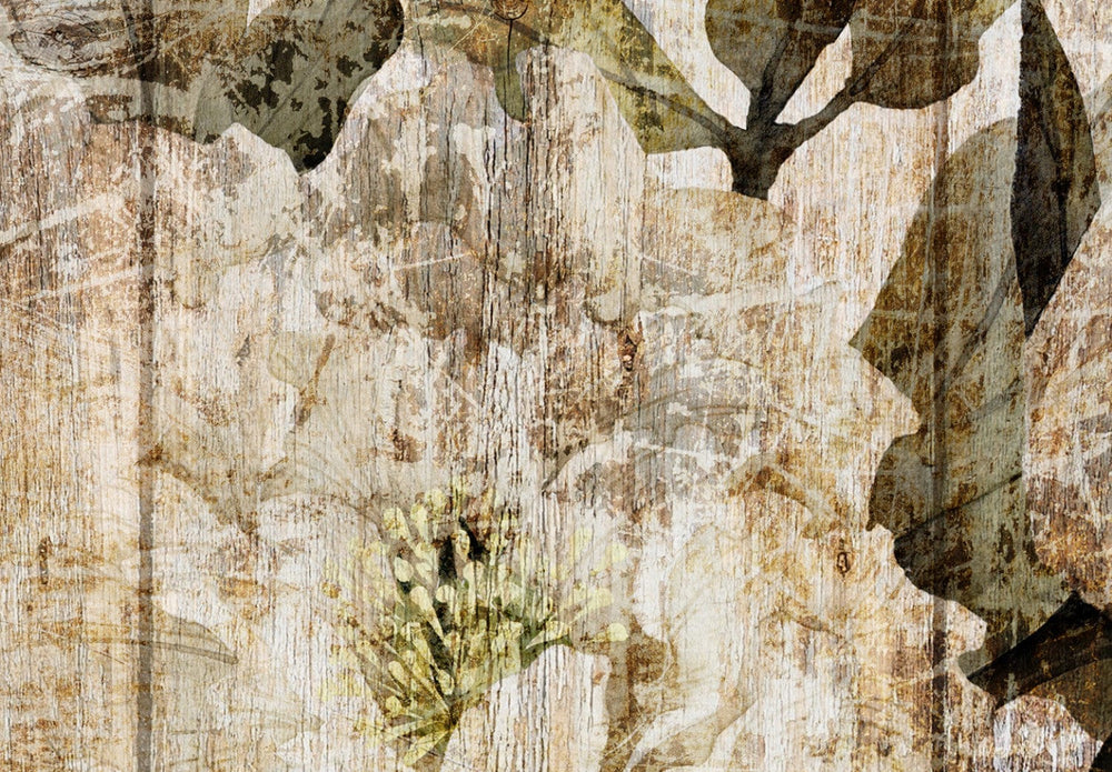 Fototapetes vintāžās stilā ar ziediem - Mūsu atmiņas - 143756 G-ART