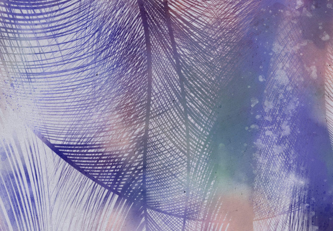 Fototapetes viesistabai - Violetās spalvas - 138407 G-ART
