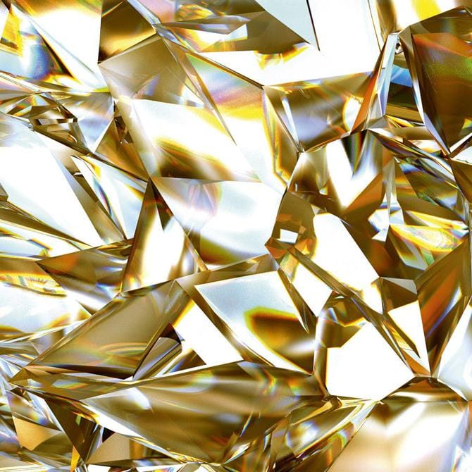 Pašlīmējošas fototapetes virtuvei - Zelta kristāls  (180x60 cm) Art4home