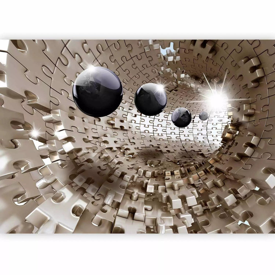 Fototapetes 3D - Zelta mozaīkmīklas, 63842  G-ART