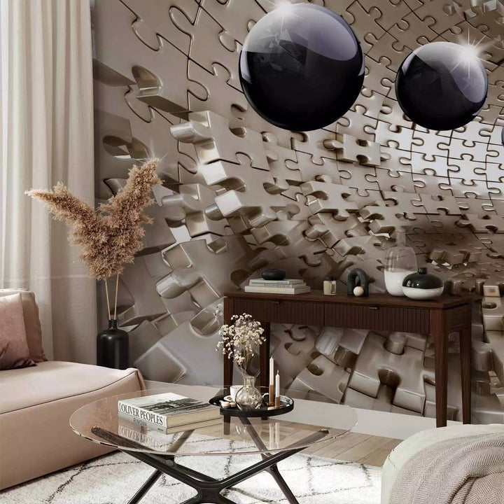 Fototapetes 3D - Zelta mozaīkmīklas, 63842  G-ART