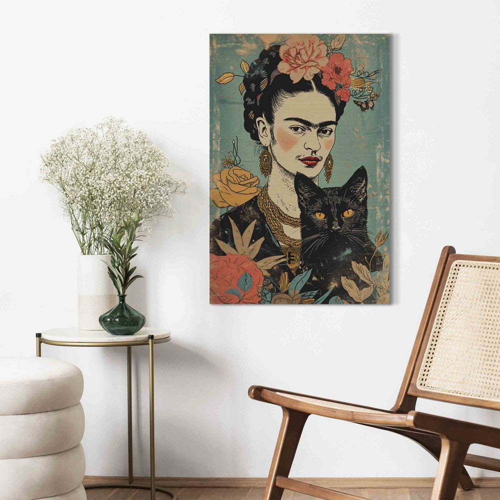 Frida Kalo - mākslinieces portrets, japāņu stilā, 152206, lielformāta G-ART