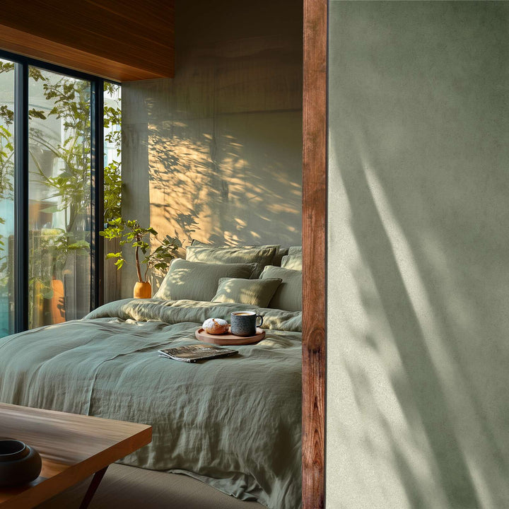 Gaišas tapetes ar smalku faktūru, nedaudz spīdīgas - Zaļā - 782271 AS Creation