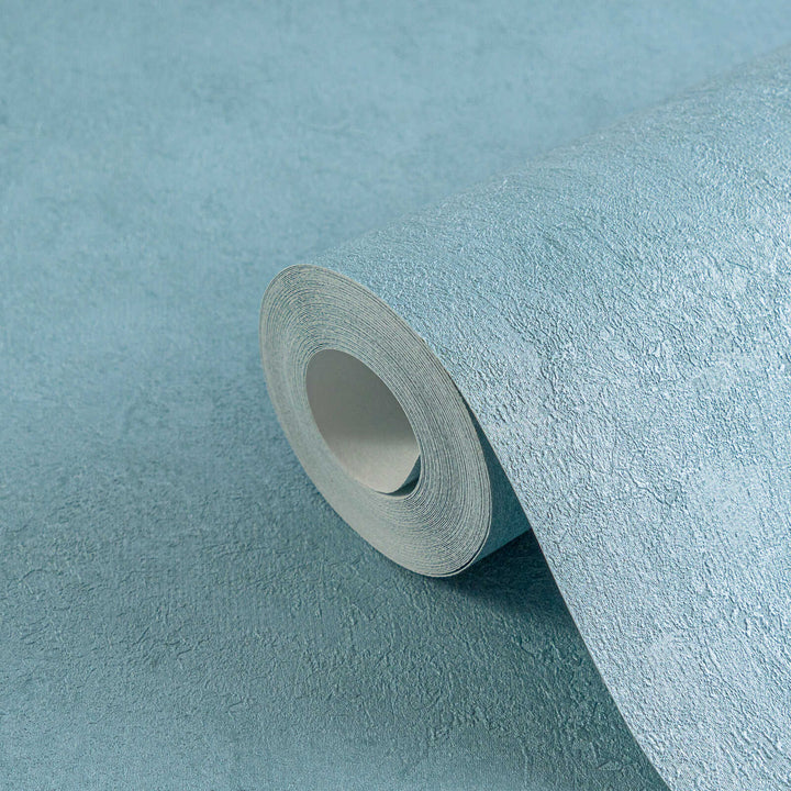 Gaišas tapetes ar smalku faktūru, nedaudz spīdīgas - zilā krāsā - 782272 AS Creation